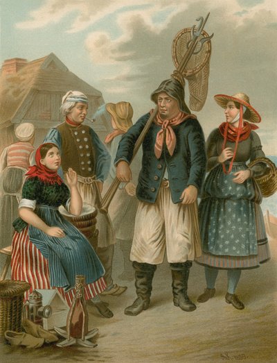 Traje alemán, Schleswig-Holstein, An den Kusten de Albert Kretschmer